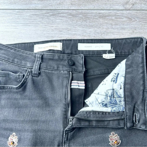 Anthropologie Pilcro and the  Letterpress Embellished Black Jeans - Picture 10 of 16